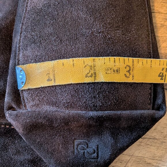 Reformation Small Vittoria Suede Tote Bag Brown Purse - Picture 7 of 7